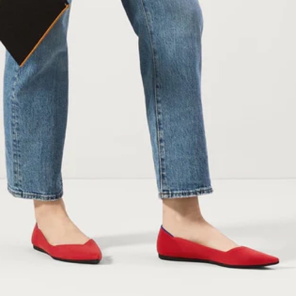Rothy's Shoes - ROTHY’S The Point Bright Red Flat Shoe
